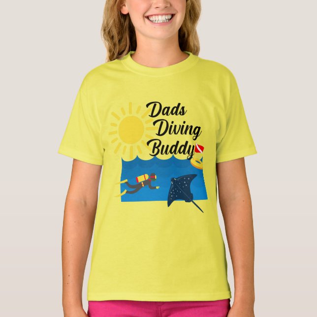 Diseño de Buda de Buceo - Camiseta básica para Chi (Anverso)