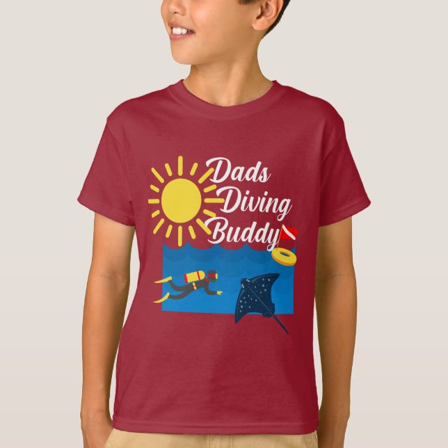 Diseño de Buda de Buceo - Camiseta básica para niñ (Anverso)
