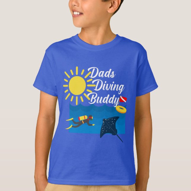 Diseño de Buda de Buceo - Camiseta básica para niñ (Anverso)