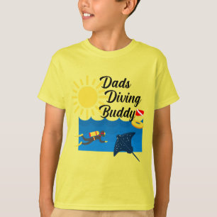 Diseño de Buda de Buceo - Camiseta básica para niñ