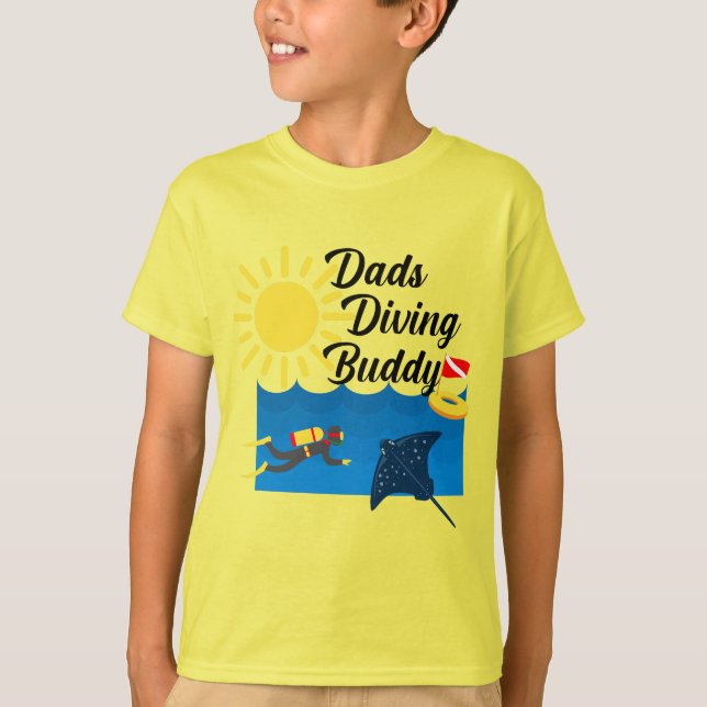 Diseño de Buda de Buceo - Camiseta básica para niñ (Anverso)