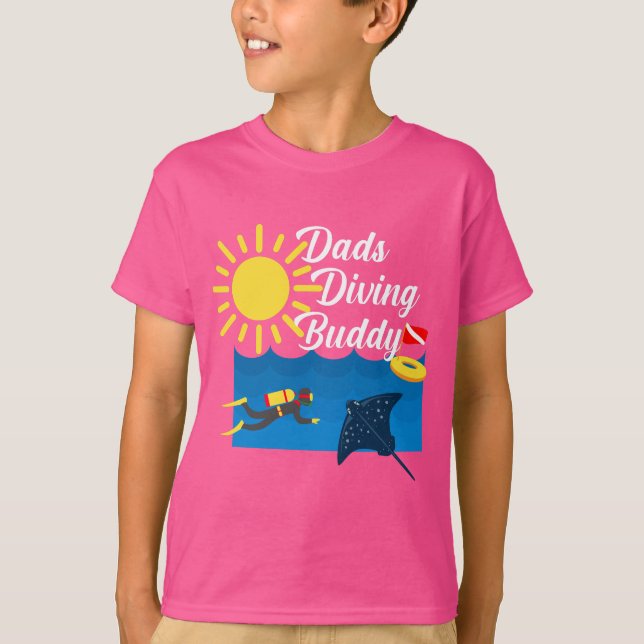 Diseño de Buda de Buceo - Camiseta básica para niñ (Anverso)