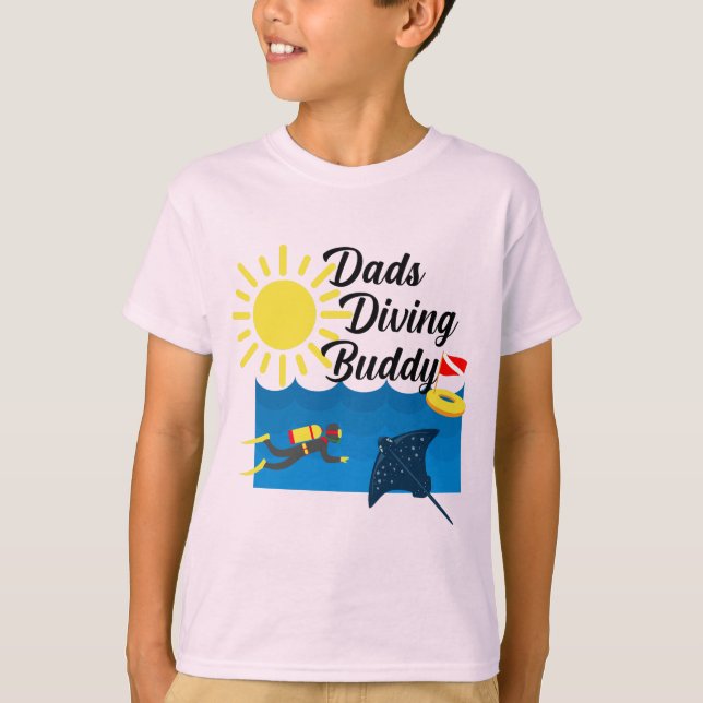 Diseño de Buda de Buceo - Camiseta básica para niñ (Anverso)