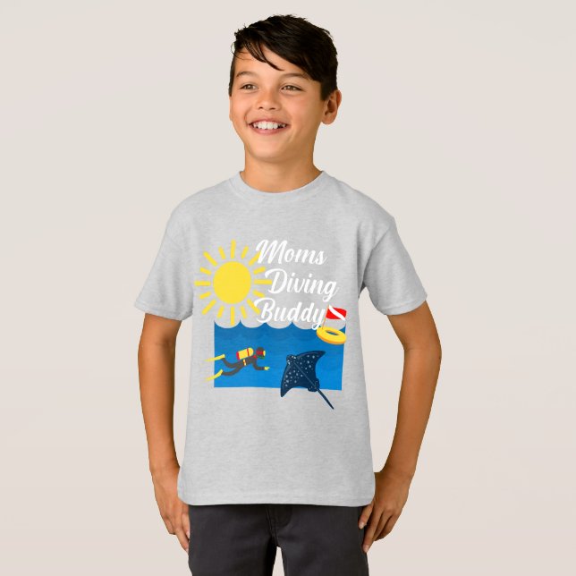 Diseño de Buda de Buceo para Madres - Camiseta Bás (Anverso completo)