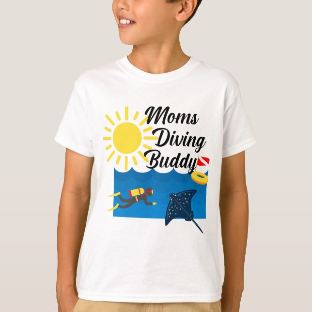 Diseño de Buda de Buceo para Madres - Camiseta Bás (Anverso)