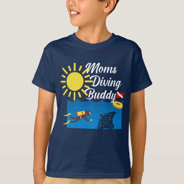 Diseño de Buda de Buceo para Madres - Camiseta Bás (Anverso)