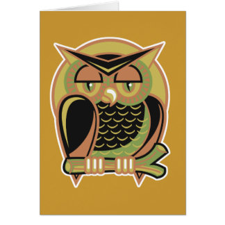 diseño de búho retro