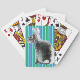 Diseño de Bunny Cartas de Reproducción Fondo de ba
