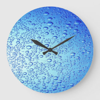 Diseño de burbujas azules para reloj de pared redo
