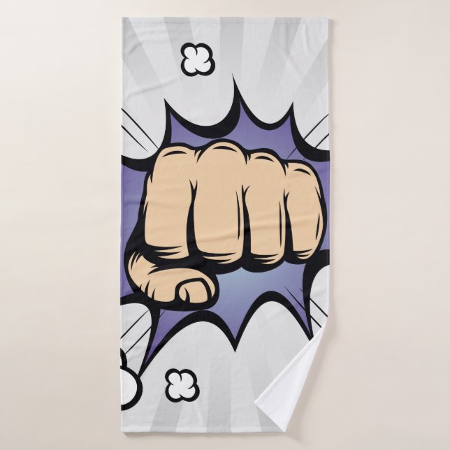 Diseño de burbujas cómicas de arte pop. Ilustracio (Toalla de baño)