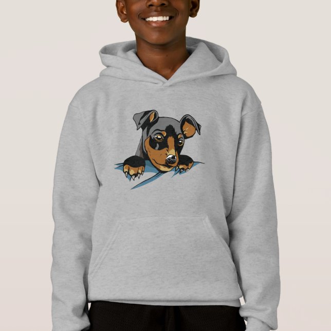 Diseño de Cachorro de Dachshund Negro (Anverso)