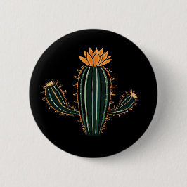 Diseño de Cactus Lindo - Botón Estándar