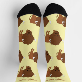 Diseño de calcetines de bisonte