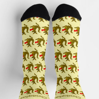 Diseño de calcetines de boxeo canguro
