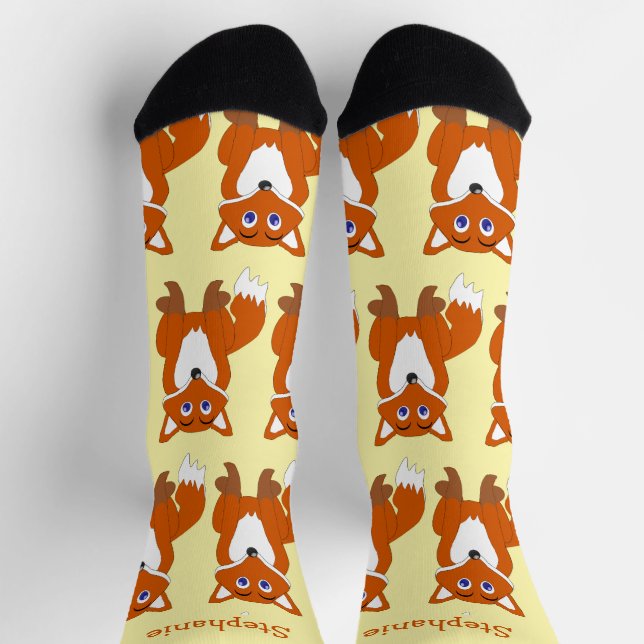 Diseño de calcetines Fox (Arriba)