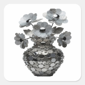 Diseño de calcomanía abstracta gris juguetona