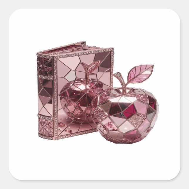 Diseño de Calcomanía Abstracta Plateada Alegre (Anverso)