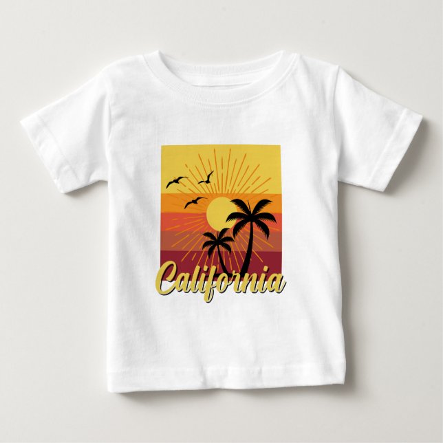 Diseño de California - Camiseta Baby Fine Jersey (Anverso)