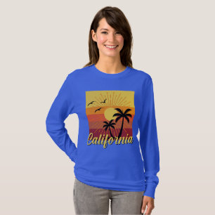 Diseño de California - Camiseta básica de manga la