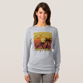 Diseño de California - Camiseta básica de manga la