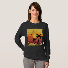 Diseño de California - Camiseta básica de manga la