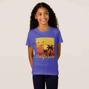 Diseño de California - camiseta fina de Jersey par