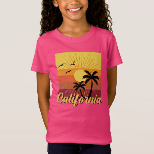 Diseño de California - camiseta fina de Jersey par