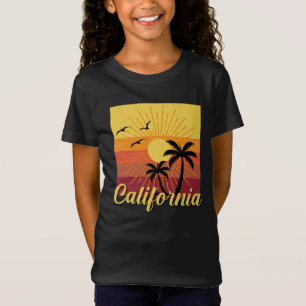 Diseño de California - camiseta fina de Jersey par