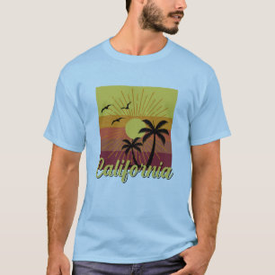 Diseño de California - Camiseta oscura básica