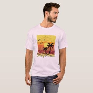 Diseño de California - Camiseta oscura básica