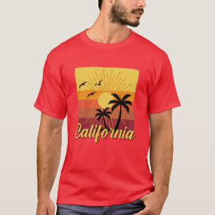 Diseño de California - Camiseta oscura básica