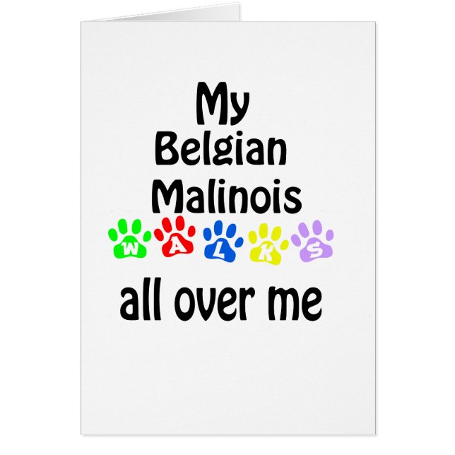 Diseño de caminatas malinois en Bélgica (Frente)