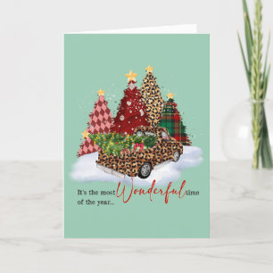 Diseño de Camión y Árbol de Navidad 