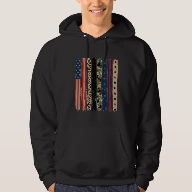 Diseño de camisa a rayas de camuflaje de leopardo  (Anverso)