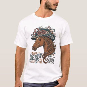 Diseño de camisa de sombrero floral de caballo Der