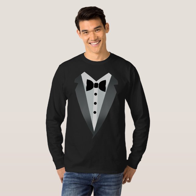 diseño de camisa divertida de caballero con esmoqu (Anverso completo)