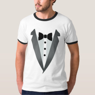 diseño de camisa divertida de caballero con esmoqu