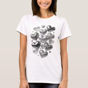 Diseño de camisa Dynamic Silver HEARTS
