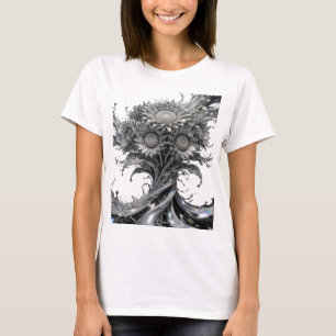 Diseño de camisa Sharp Silver WATER FLOWERS