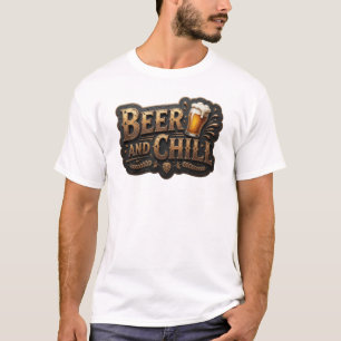 Diseño de camiseta Artística CERVEZA Y RELAJO