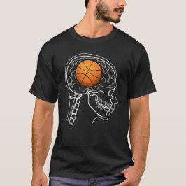 Diseño de camiseta BASKETBALL BRAIN X-RAY para hom