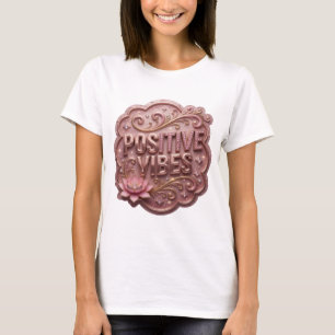 Diseño de camiseta Bold Gold VIBRAJES POSITIVOS