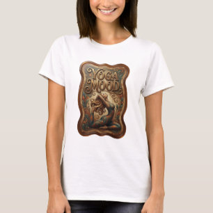 Diseño de camiseta Bold Gold YOGA MOOD