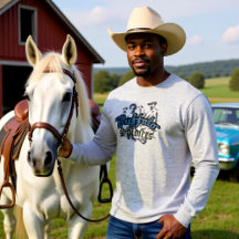Diseño de camiseta Buffalo Soldiers Azul Gris
