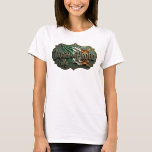 Diseño de camiseta Catchy Gold IRISH AND PROUD