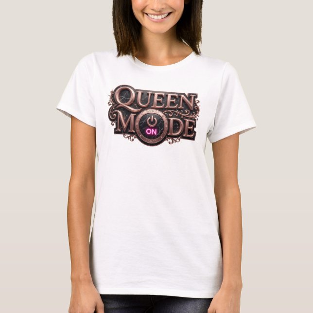 Diseño de camiseta Chic Red QUEEN MODE (Anverso)