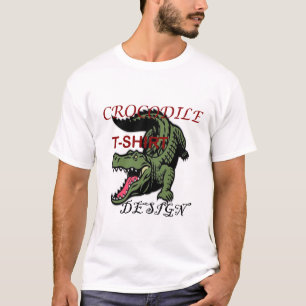Diseño de camiseta cocodrilo
