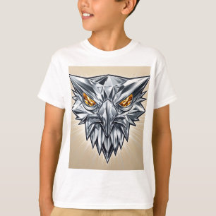 Diseño de camiseta con águila de cristal Emblem