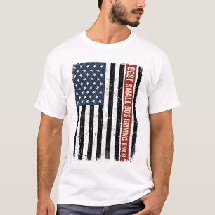 Diseño de camiseta con bandera de conductor de aut
