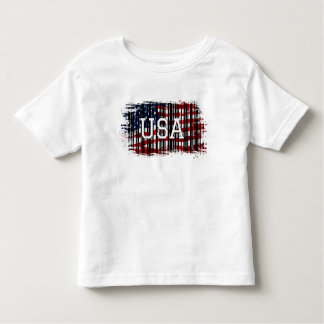 Diseño de camiseta con bandera de los Estados Unid